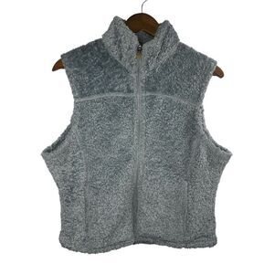 L.L. Bean Vest  Fleece Women's Size L Full Zip Polartec Fuzzy High Pile Gorpcore